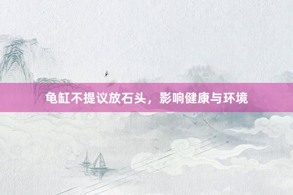 龟缸不提议放石头，影响健康与环境